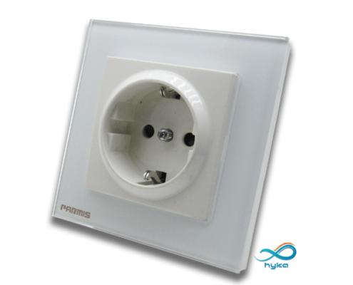 پریز شیشه ای سفید پریز شیشه ای سفید